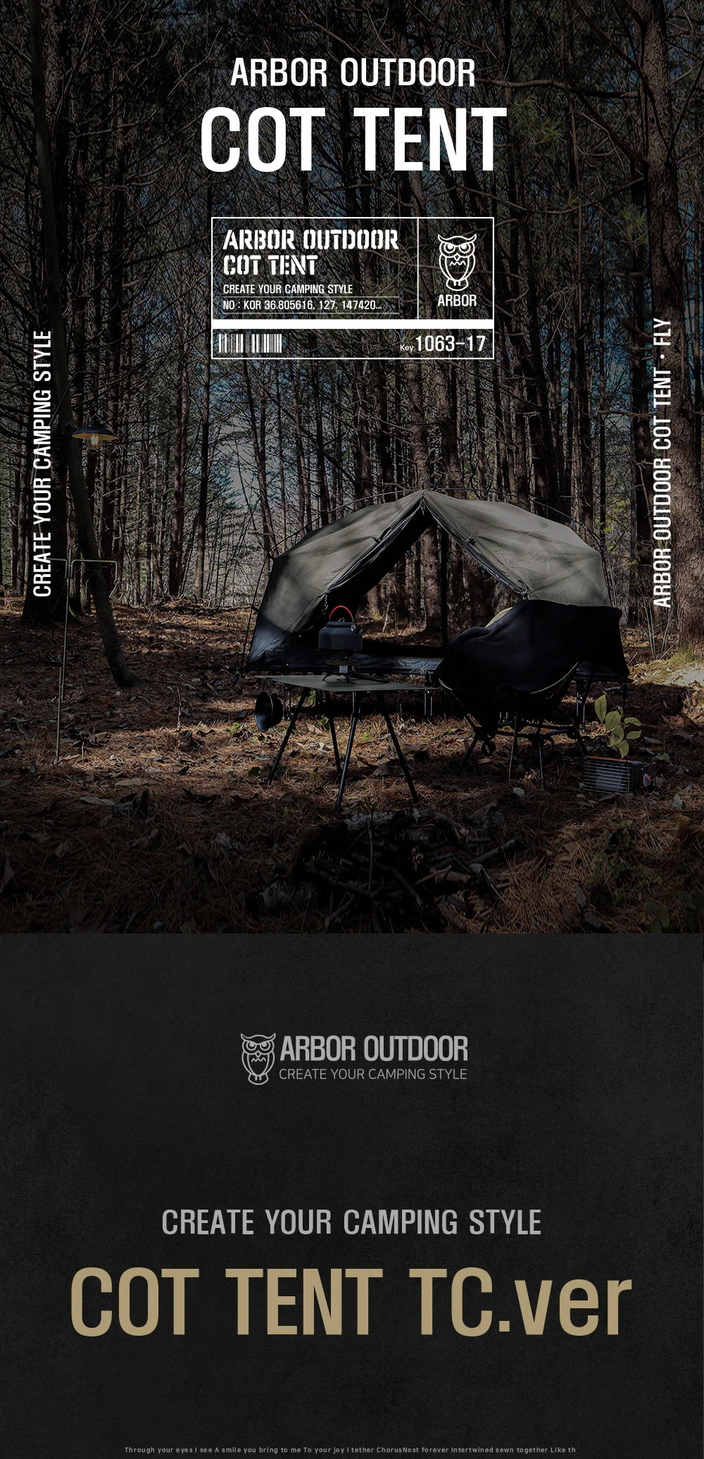 Description Picture 3 of itemABROR WILD COT TENT TC.ver CAMPING OUTDOOR