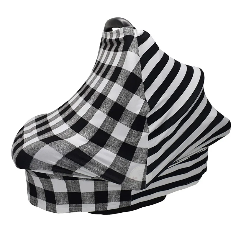 Baby Cotton Blanket Car Seat Cover Breathable Sunshade Safety Basket Cradle Cap Sun Canopy Newborn Stroller Accessory