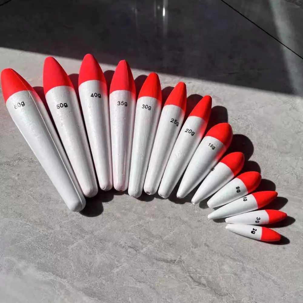 5 Pz Galleggiante Schiuma Galleggiante Galleggiante Galleggiante Schiuma Dura 2G-60G Pesca Bobber Alta Durezza Grande Pancia Tipo Acqua Salata