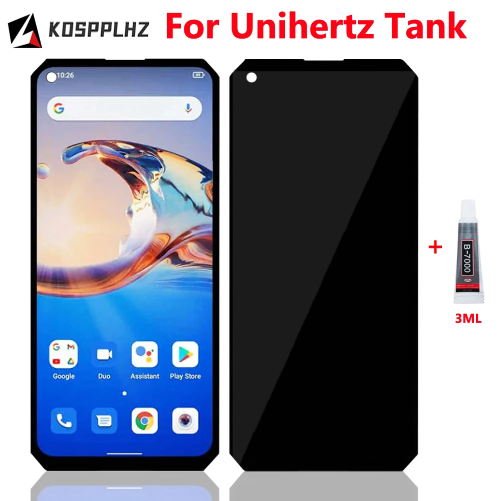 

6.81" Original For Unihertz Tank LCD Display + Touch Screen Digitizer Assmebly Replacement UNIHERTA TANK 1 Display Repria + Glue