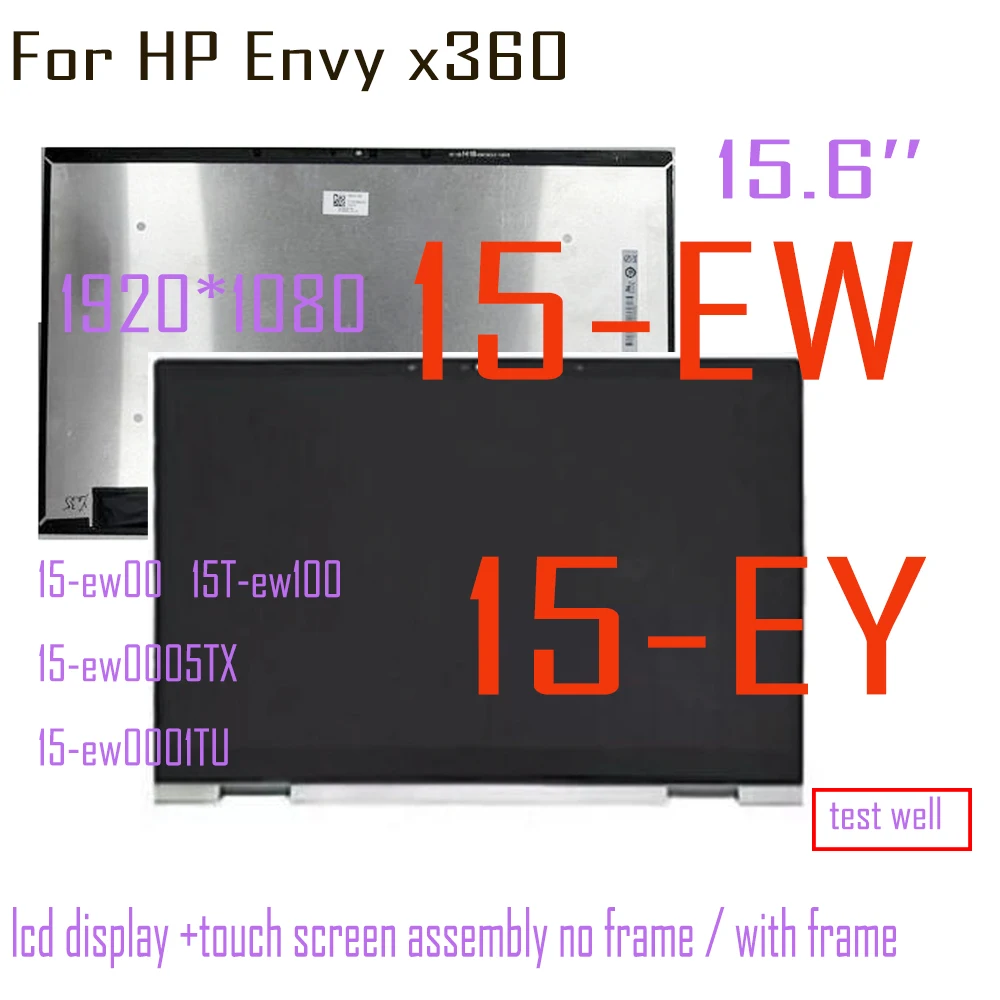 ЖК-дисплей 15,6 дюйма для HP Envy x360 15-EW 15-EY 15-ew 15-ey TPN-W147, сенсорный экран с цифровым преобразователем в сборе, N10354-001 15-ew00
