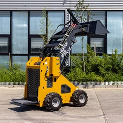 Cargador diésel de gasolina con cubo, minidirección de deslizamiento, autonivelante, EPA, cecertificado, flujo grande, 23HP