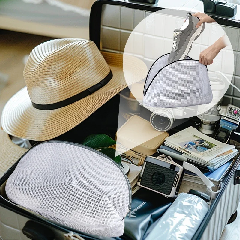 Mesh Laundry Bag Washing Machine Shoes Bag Storage Organizer