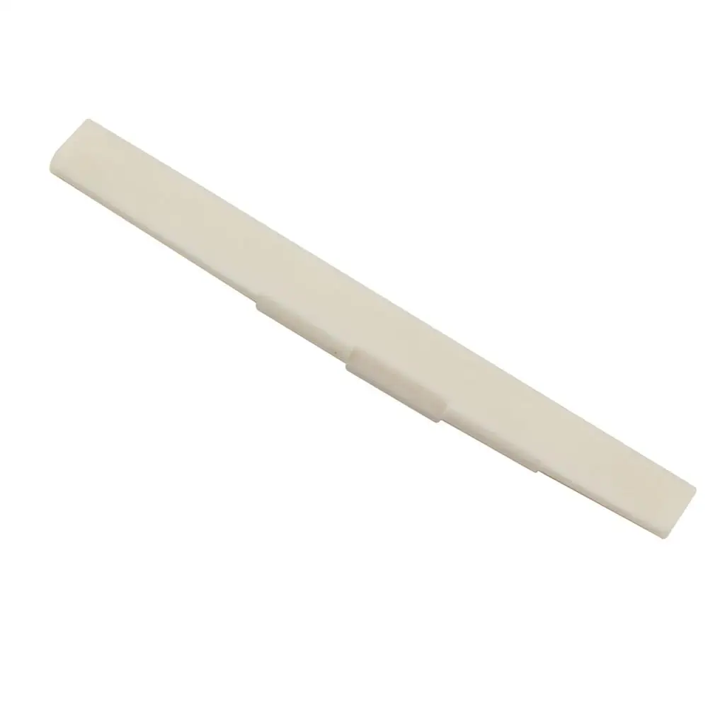 Slotted Buffalo Bone Saddle Blank 80mm Classical Guitar Musical Instrument