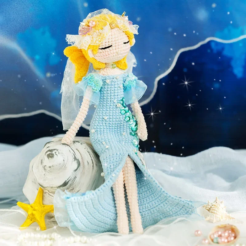Susan's Family Constellation DIY Doll Crochet Kit Woolen Doll Signs Crochet Yarn Soft Cotton Knitted Toy Materials Package