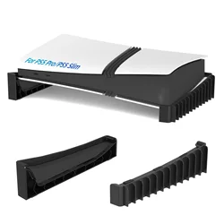 Deluxe Horizontal Stand for Gaming Console with 12 - Disc Storage (Black)