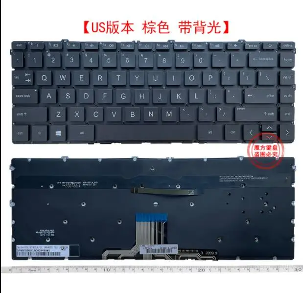 

Новинка для HP Pavilion X360 14-DV 14-DW 14M-DW TPN-I137 Q234 Q244 клавиатура с подсветкой US brown
