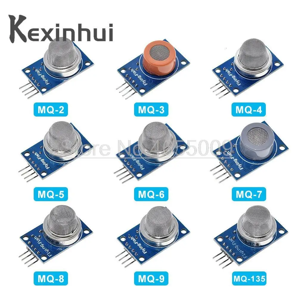 Mq-2 Mq-3 Mq-4 Mq-5 Mq-6 Mq-7 Mq-8 Mq-9 Mq-135 Rilevamento Fumo Metano Modulo Sensore Gas Liquefatto Per Arduino Starter Kit Fai Da Te