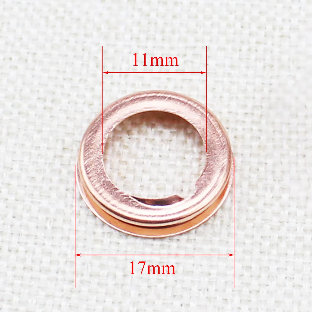 KUMMYY Set of 10 Oil Drain Plug Crush Washer Gaskets for Nissan 11026-JA00A 11026-01M02