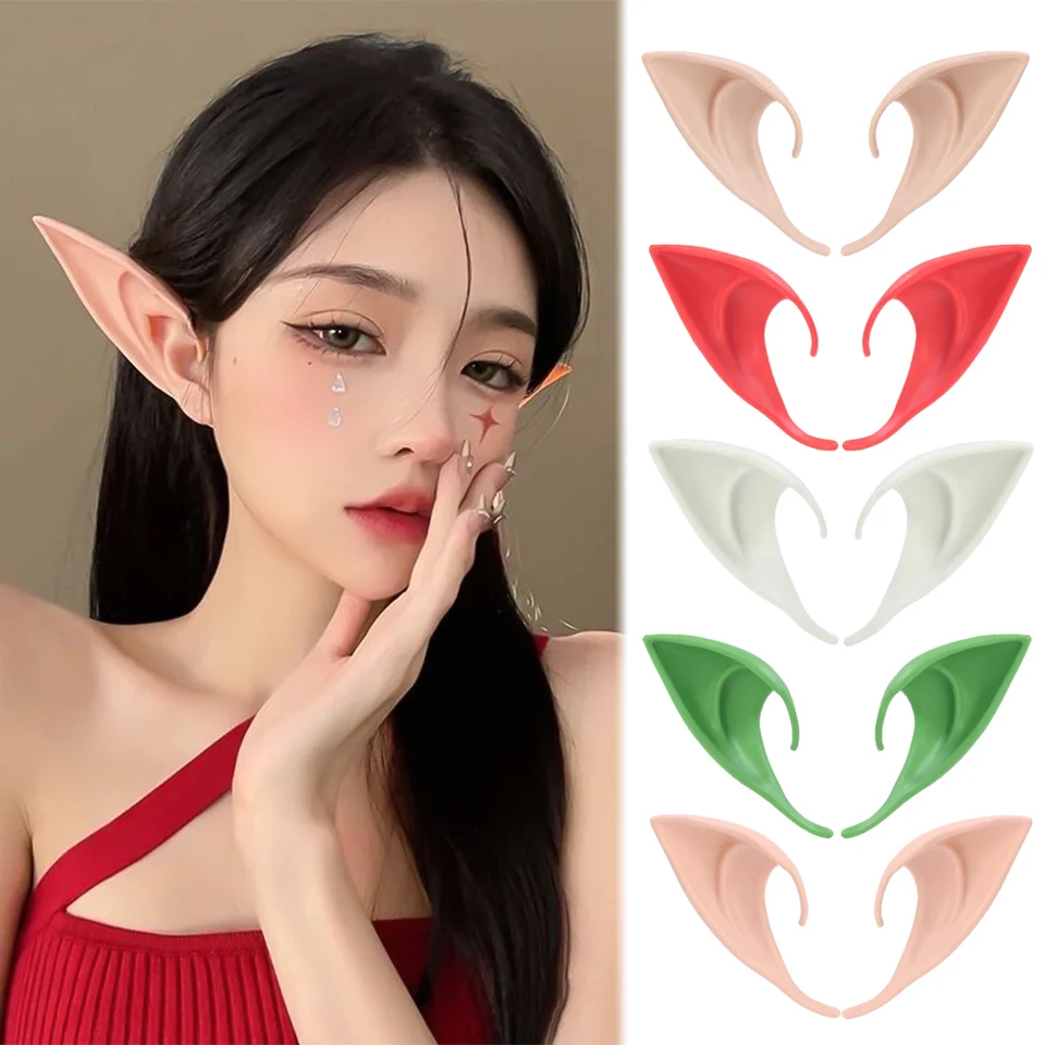Elfenohren Aus Latex/Vinyl – 1 Paar, 5x6 Cm, Für Halloween, Cosplay & Kostümpartys