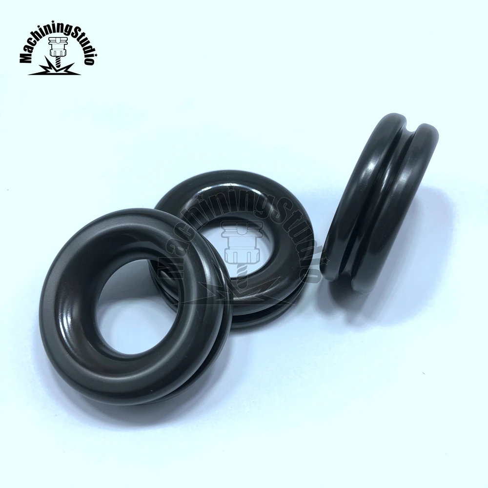 Solid Rings Pulley for Sailboat Sailing - Low Friction, Hard Anodized with PTFE Coating