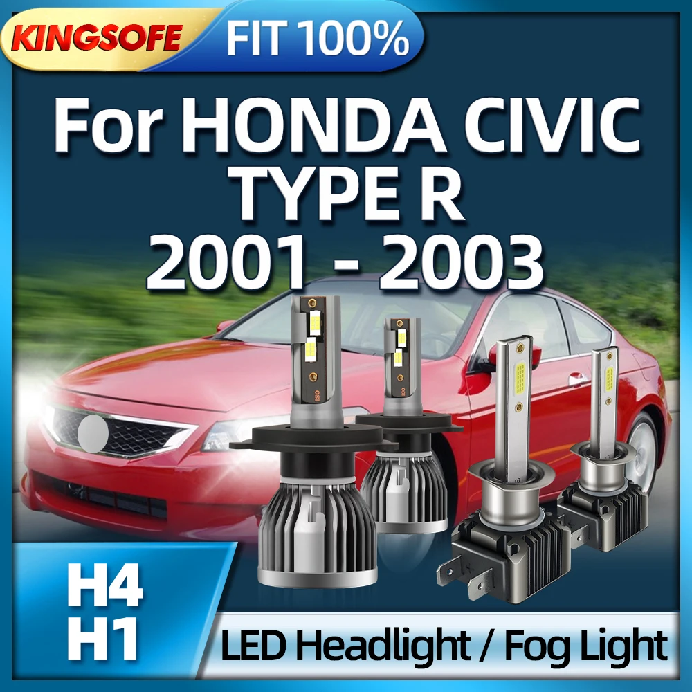 

Roadsun H4 LED H1 Car LED Headlight 40000LM Fog Light Auto Lamp 6000K For HONDA CIVIC TYPE R 2001 2002 2003