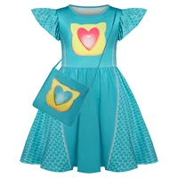 Nouveau SuperKitties filles vêtements enfants Cosplay Costume pour anniversaire carnaval vêtements robe d'été robe à manches volantes 81331 3