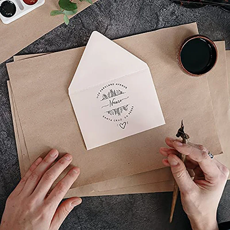 Customized Personalized Logo Self-Inking Stamp with Photosensitive Ink