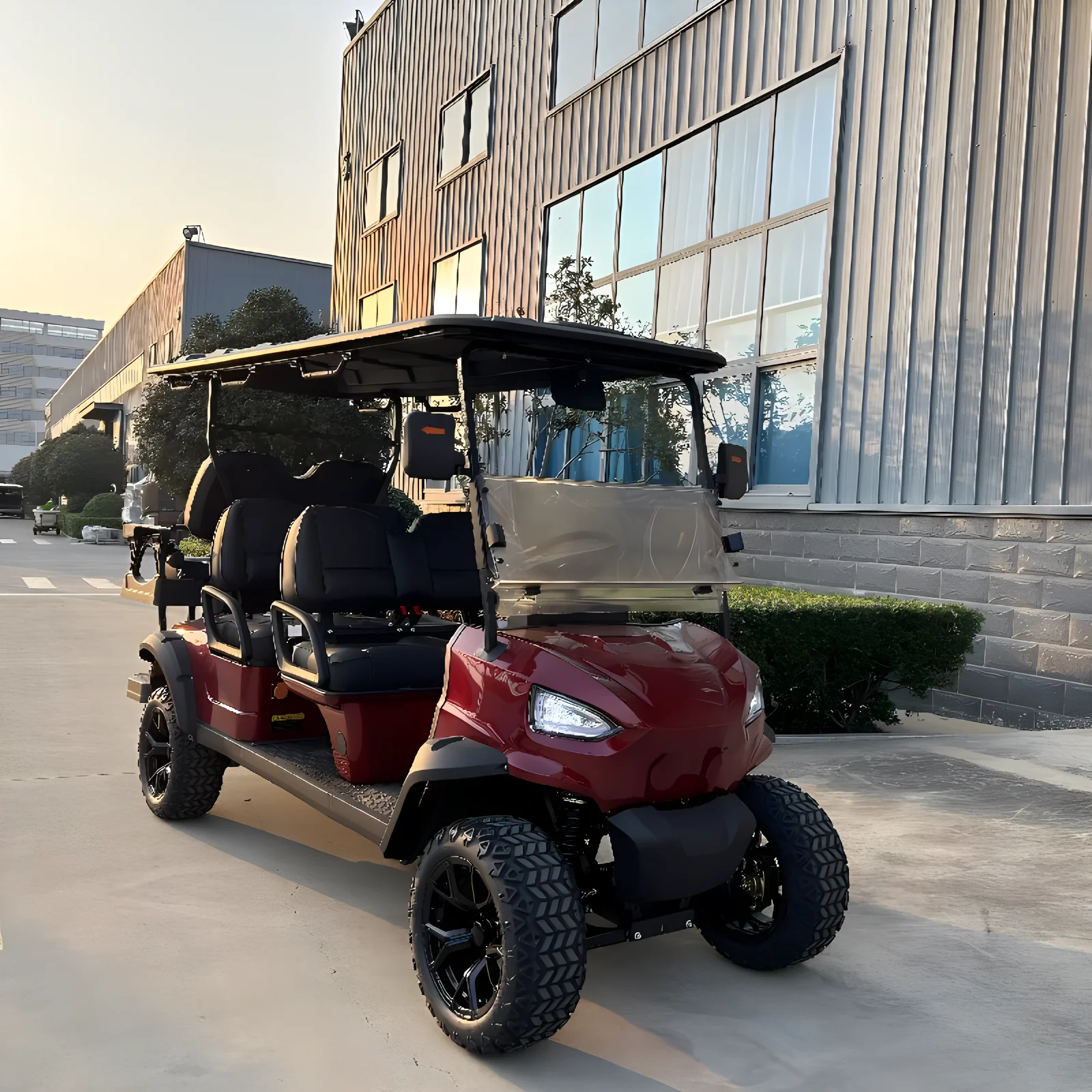 New Chinese Sightseeing Car Electric Handcart 48V Four Wheel Four Six Seat Electric Golf Cart Color can be customized