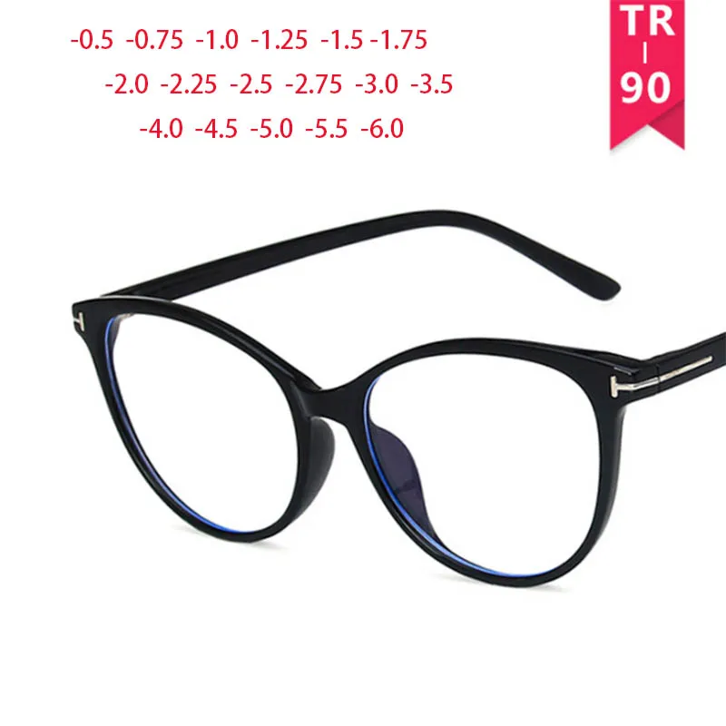 

Cat Eyes Tom Frame Clear Lens Glasses Metal Hinge Myopia Nerd Spectacles Degree -0.5 -1.0 -2.0 -3.0 -4.0 to -6.0