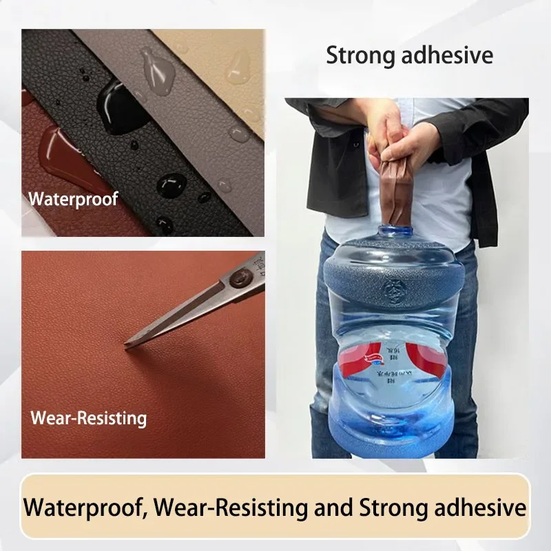Leather Repair Patch Self Adhesive Leather Repair Patches Adhesive Leather for Sofa Chair Car Seat Repair Artificial Waterproof Tape
