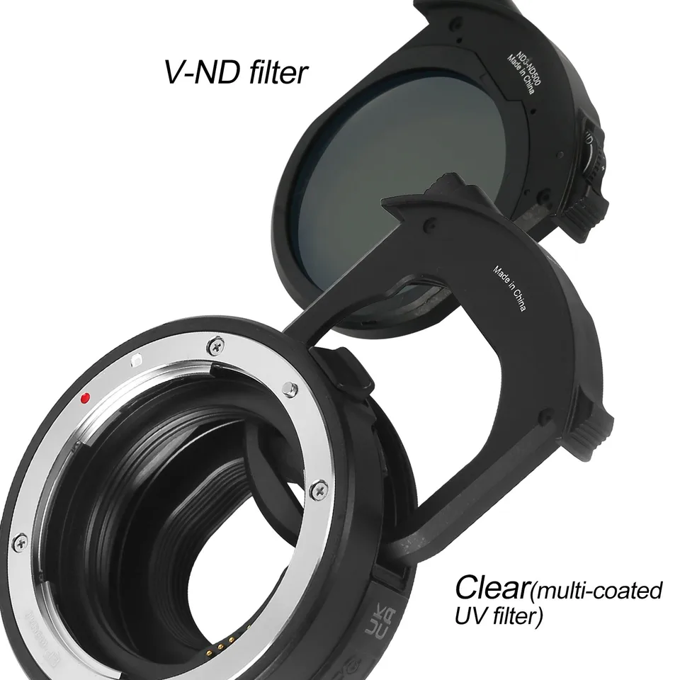 Meike MK-EFTM-C ドロップインフィルター オートフォーカスレンズアダプター Canon EF/EF-SレンズからEOS Mカメラに対応 可変NDフィルターとUVフィル 並行輸入品 | Meike MK-EFTM-C ドロップインフィルター オートフォーカス