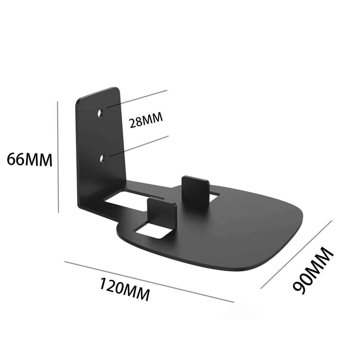For Sonos One Sl Wall Metal Hook Smart Speaker Bracket Black, Alina Gadgets