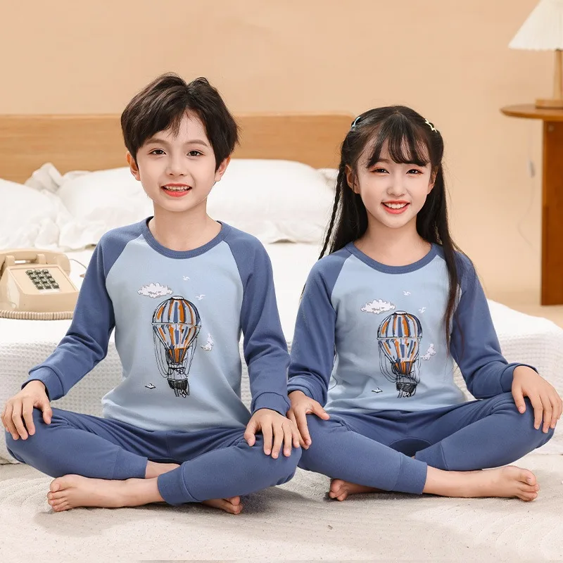 Boys Girls Pajamas Autumn Long Sleeved Children's Clothing Sleepwear Teen Pajama Cotton Pyjamas Sets for Kids 6 8 10 12 14 Years 4 Boys Girls Pajamas Autumn Long Sleeved Children's Clothing Sleepwear Teen Pajama Cotton Pyjamas Sets for Kids 6 8 10 12 14 Years - Image 4