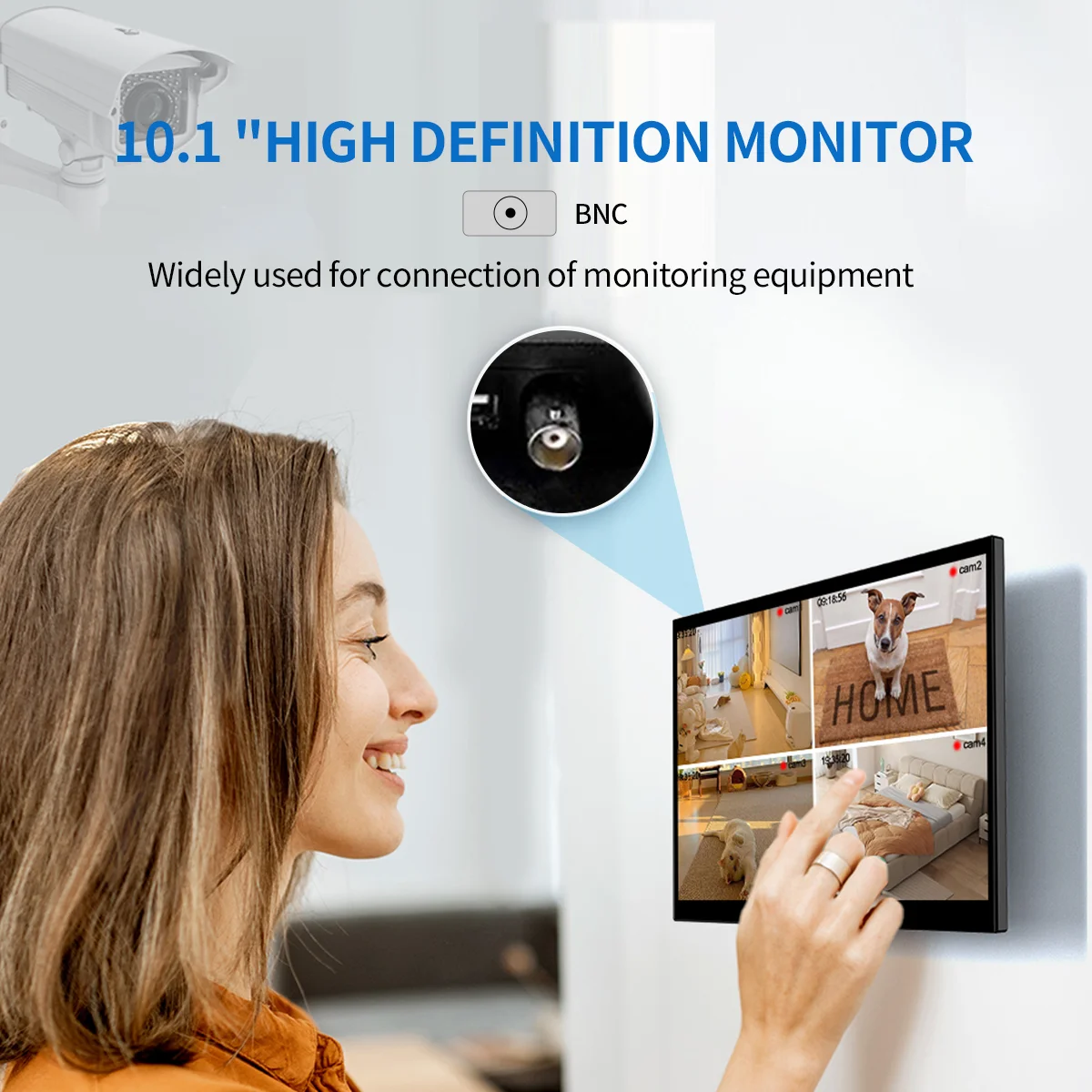 شاشة صناعية Unew مقاس 10.1 بوصة عالية الدقة 1280 ×...