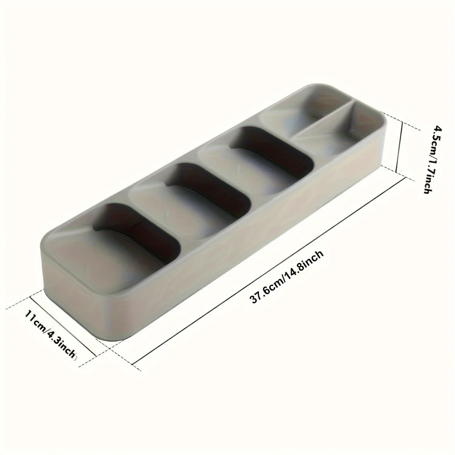 1pc Multifunctional And Fork Compartment Box, Cutlery Spoon Box Divider Organizer, Kitchen Drawer Tray, 5.5inch