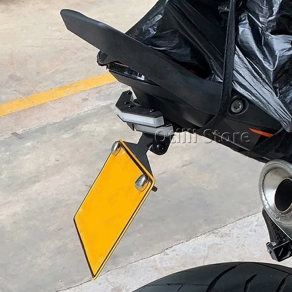 새로운 번호판 홀더 방향지시등 통합 번호판 홀더 숏테일 790 듀크 890 듀크 790DUKE 890DUKE 2018-2025용