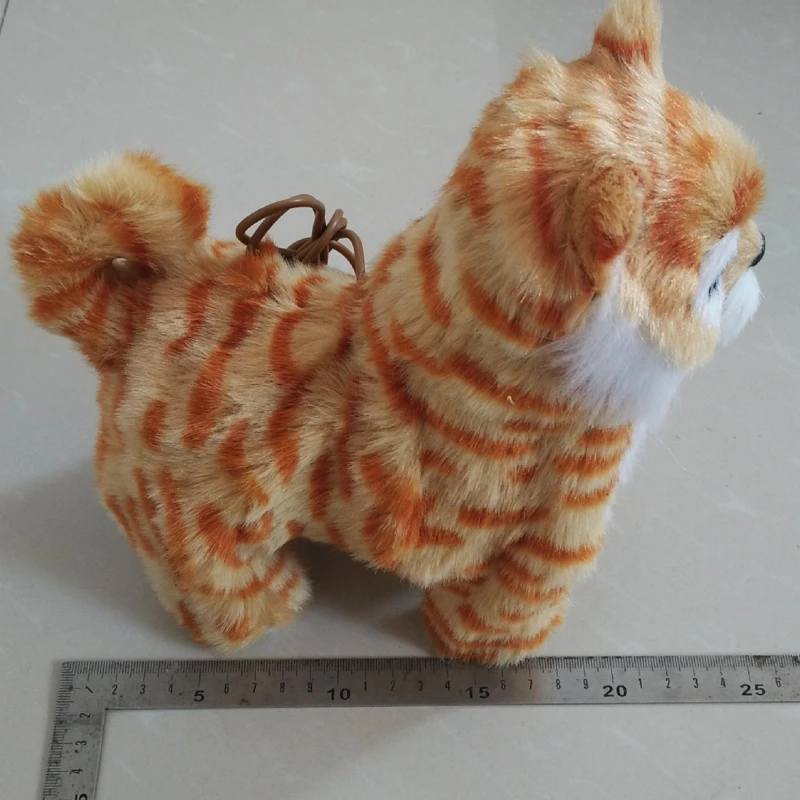 Electric Kitty Plush Leash Control Cute Electric Kitty Toys Make Sounds Singing Songs Walk Supplies 9.84x7.87in 4