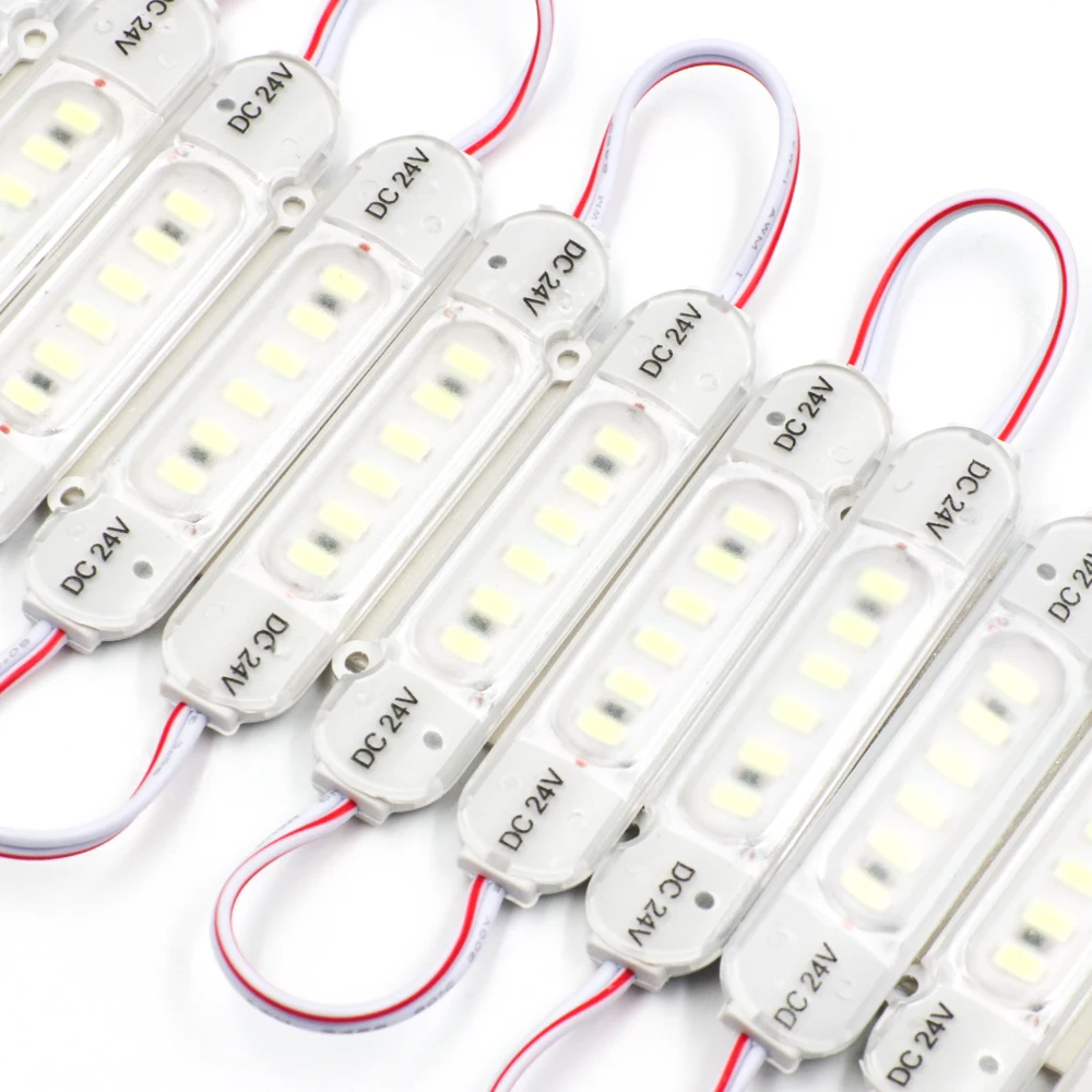 20Pcs/lot DC 12V 24V Led Module 5730 6LEDs Waterproof Super Bright String Light for Advertisement Signs Shop Banner Backlight