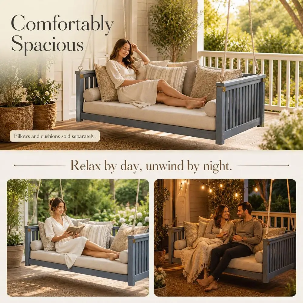 Patio Twin Daybed Swing 3