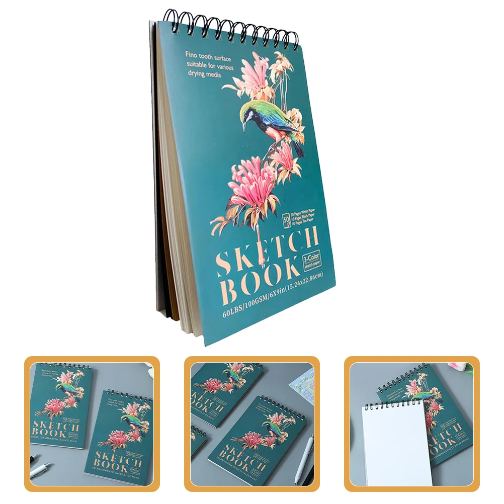 

1 Book Paper Sketch Book Portable Sketchbook Blank Sketchbook Blank Painting Notepad