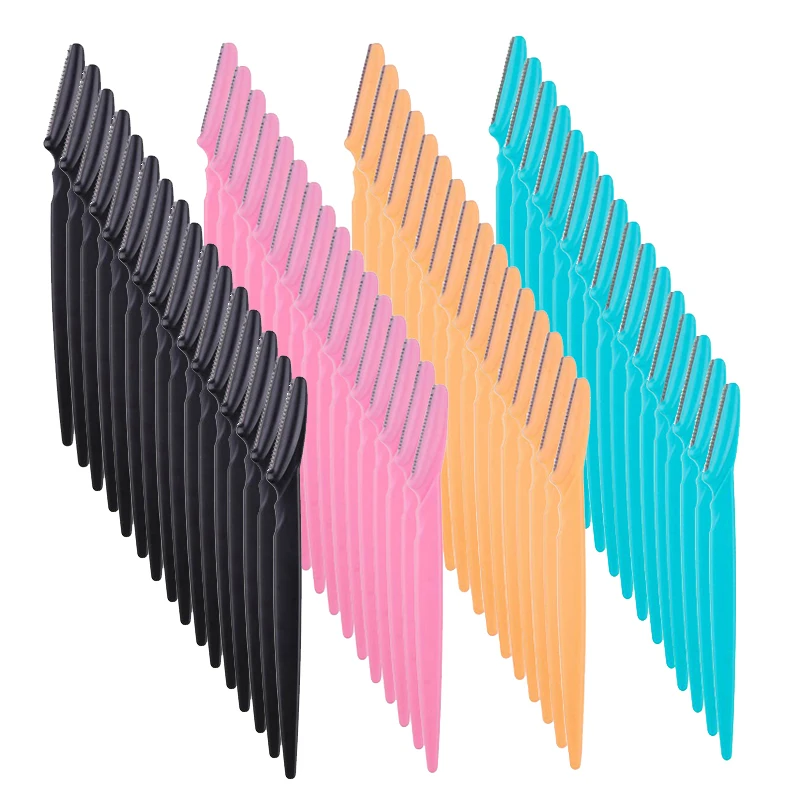 

100pcs Eyebrow Trimmer Blade Shaver Portable Face Razor Eye Brow Epilation Hair Removal Cutter Safety Razor For Woman