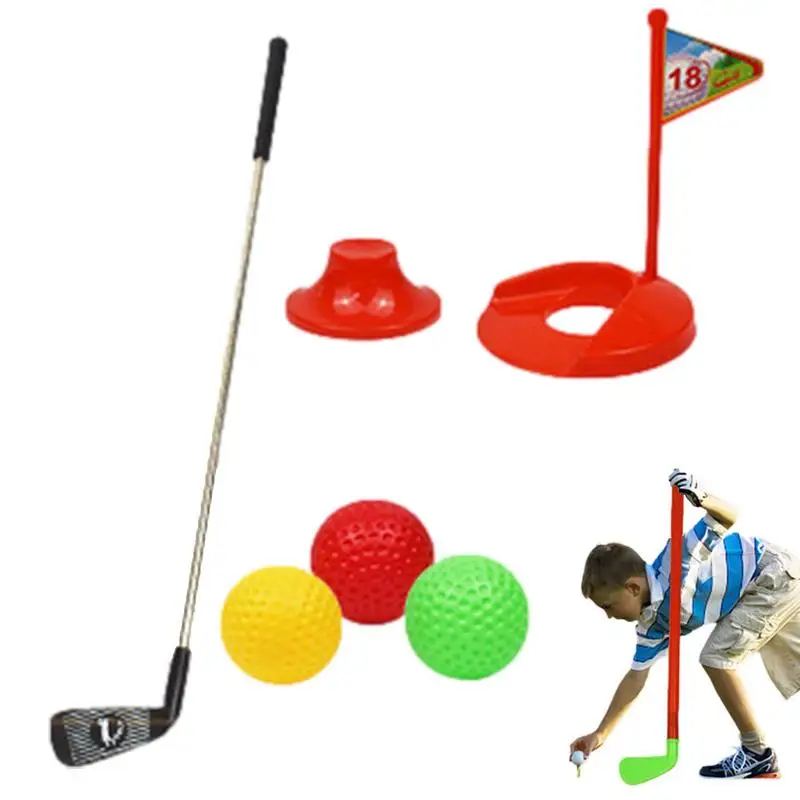 

Outdoor Toddler Toys Golf Portable Outdoor Golf Toys For Lawn Indoor Exercise Game With Training Golf Balls And Clubs Equipment