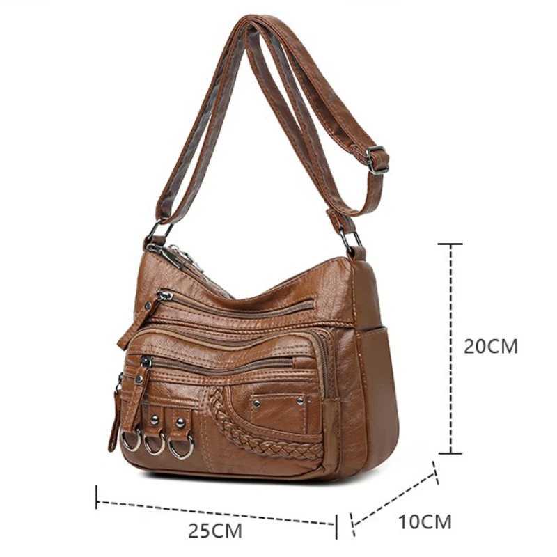 2026 New Ladies Soft Leather Bags High Quality Purses and Handbags Famous Designer Crossbody Shoulder Bag for Women Sac A Main