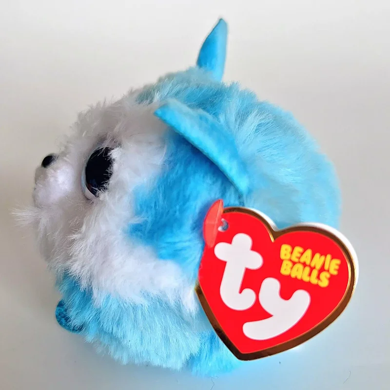 Ty-Beanie Puffies Balls Big Eyes Stuffed Plush Toy, boneca animal