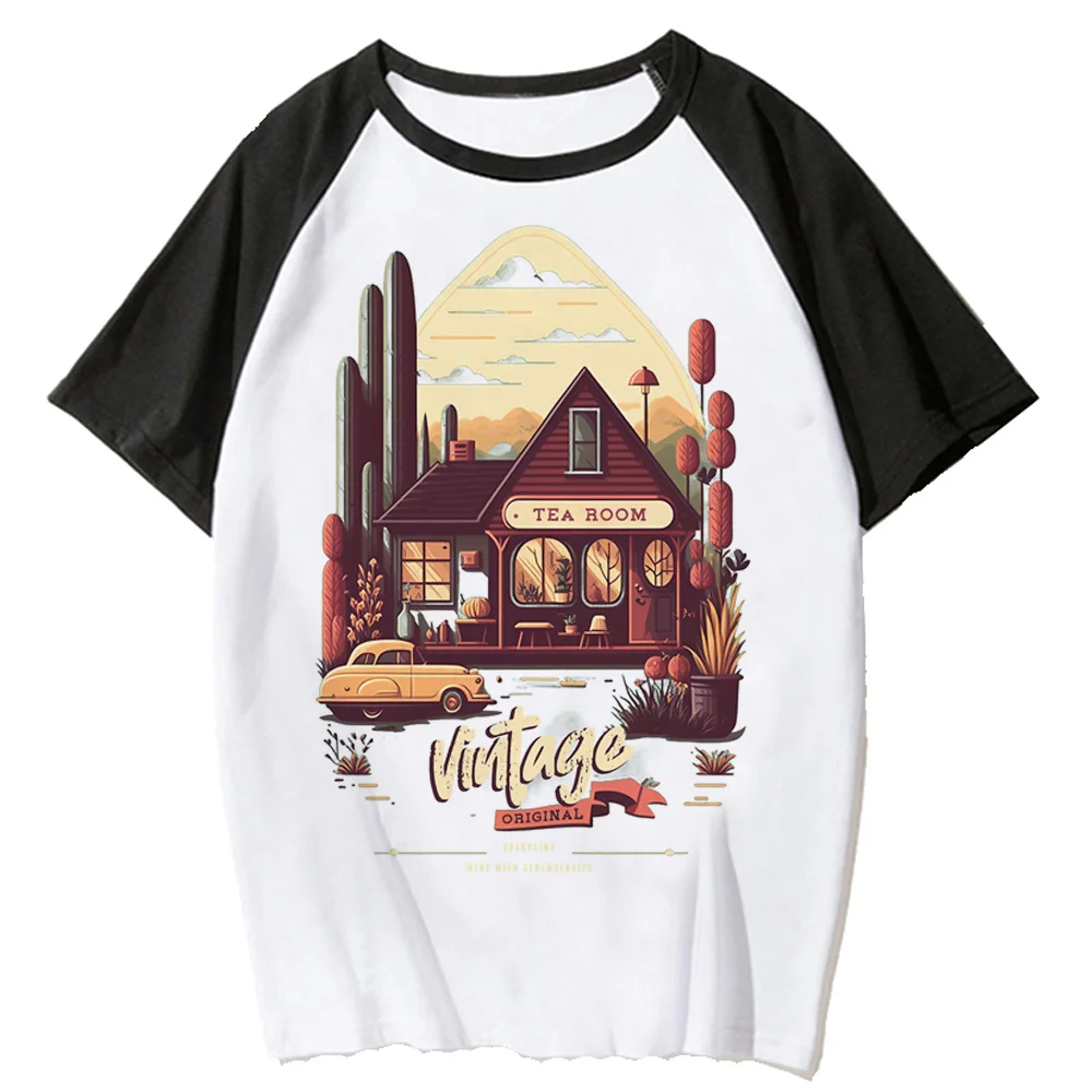 

vintage Tee women graphic Japanese summer Tee girl y2k Japanese graphic clothes