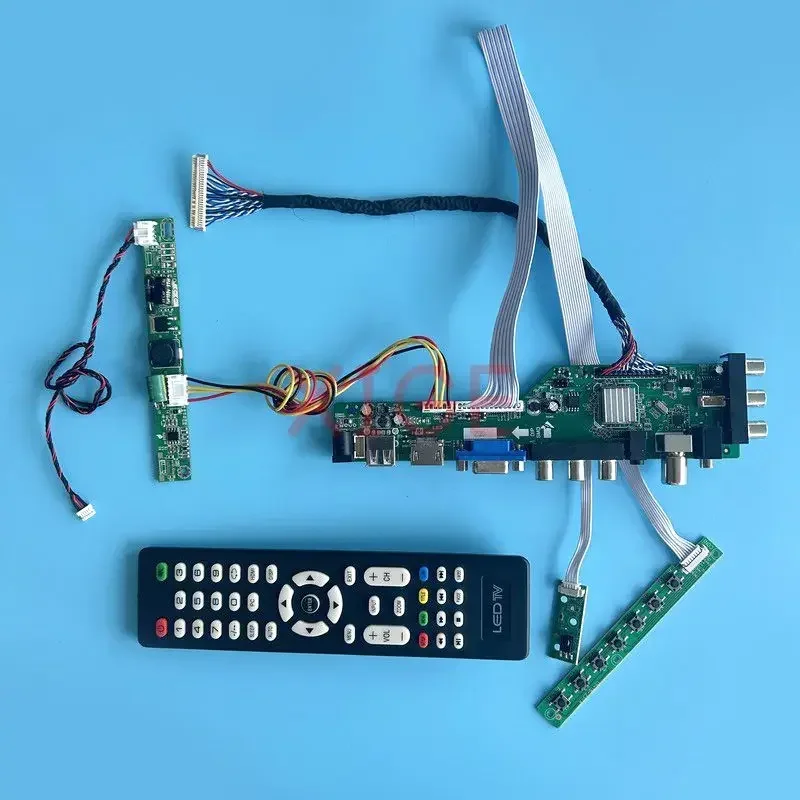 

Плата драйвера ЖК-дисплея подходит для T215HVN01 T215HVN05 CLAA215FA04 AV + USB + DHMI + VGA 1920*1080 21,5 "30-контактный комплект LVDS дисплей цифровой сигнал DVB