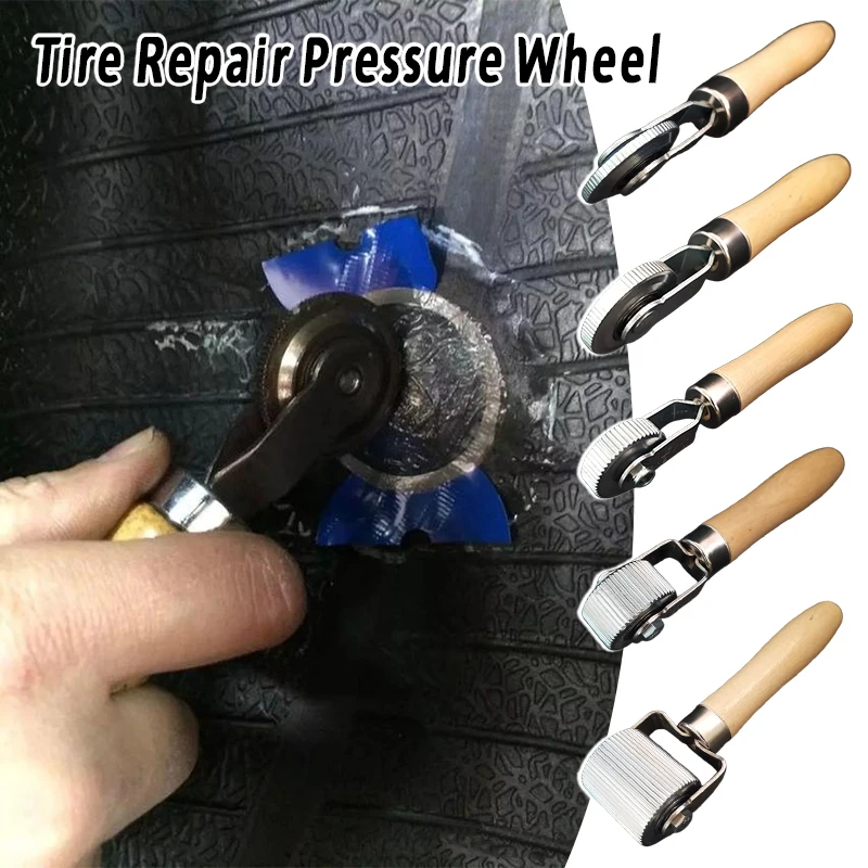 1pc Car Sound Deadening Roller Smooth Insulation Roller Metal Noise Deading Tool Metal Wood Color EasyToCarry Material Effective