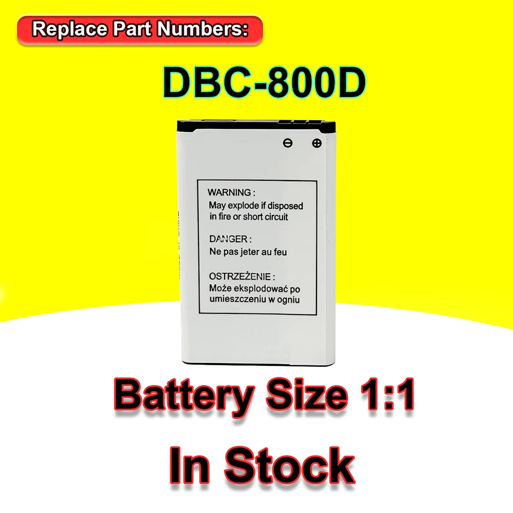 100% New 800mAh Dbc-800d High Quality Battery For Doro 500 506 508 509 510  515 6520 6030 CELL PHONE In Stock Fast Delivery