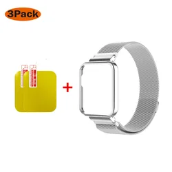 Elegant Milanese Strap and Metal Frame Protector for Smart Watches - Premium Bracelet Watchband for Xiaomi Mi Watch Lite & Redmi Watch 2 Lite (5)
