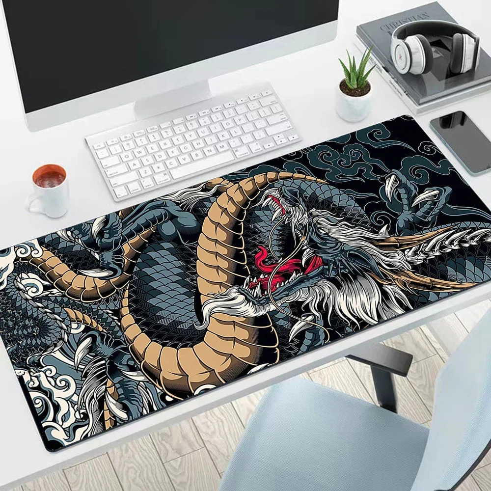 

Japanese Dragon Large Mouse Pad PC Computer Game MousePads Desk Keyboard Mats Rubber Anti-slip Mouse Mice Mat 40x90 30x80 CM
