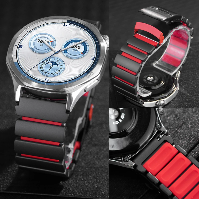 Premium 22mm Titanium & Stainless Steel Watch Band Strap