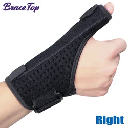 Enhanced Medical Sports Wrist and Thumb Support with Steel Splint for Arthritis and Carpal Tunnel Relief (Right Wrist Brace)