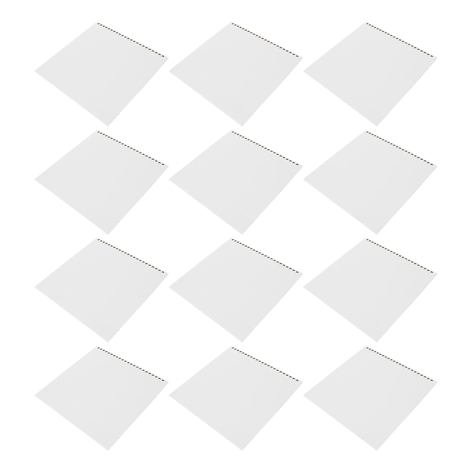 

12 Pcs Blank Desk Calendar Base Memotenz DIY Handmade Desktop Pearl Paper Iridescent Colored