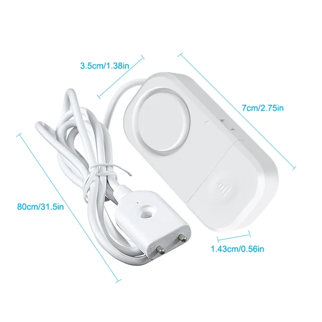 130DB Water Leak Sensor Sound Alarm System Smart Home Automation Water Overflow Level Detector Residential Security Protection 5