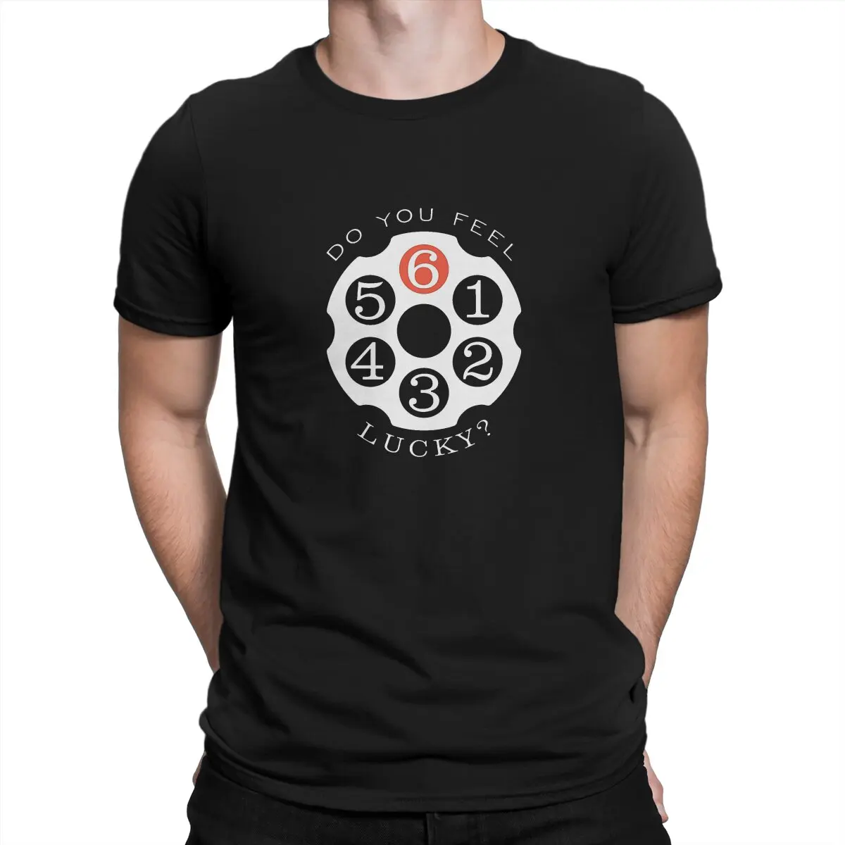 thumbnail image 1 of ¿Te sientes afortunado? Camisetas para hombre Smith Cool Wesson Camisetas divertidas Camisetas de manga corta con cuello redondo Idea de regalo de algodón Ropa, 1 of 6