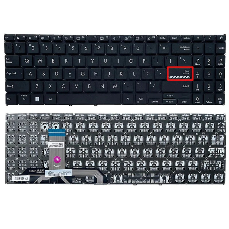 Tastiera Usa Per Asus Vivobook 15 X1502 X1502Z X1502Za X1502Va M1502 M1502Z B1502 B1502Cba Pro16 16X