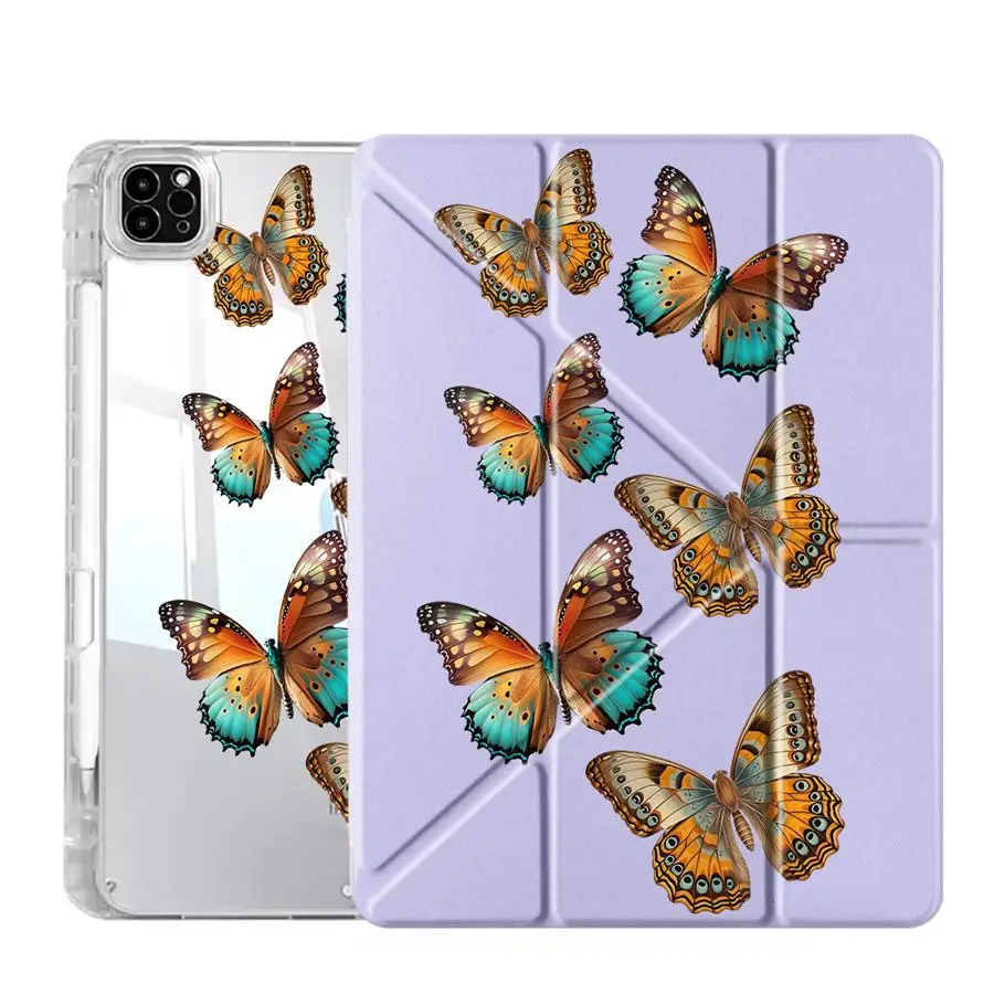 Vibrant Butterflies Y-Fold Tablet Case with Stand Feature