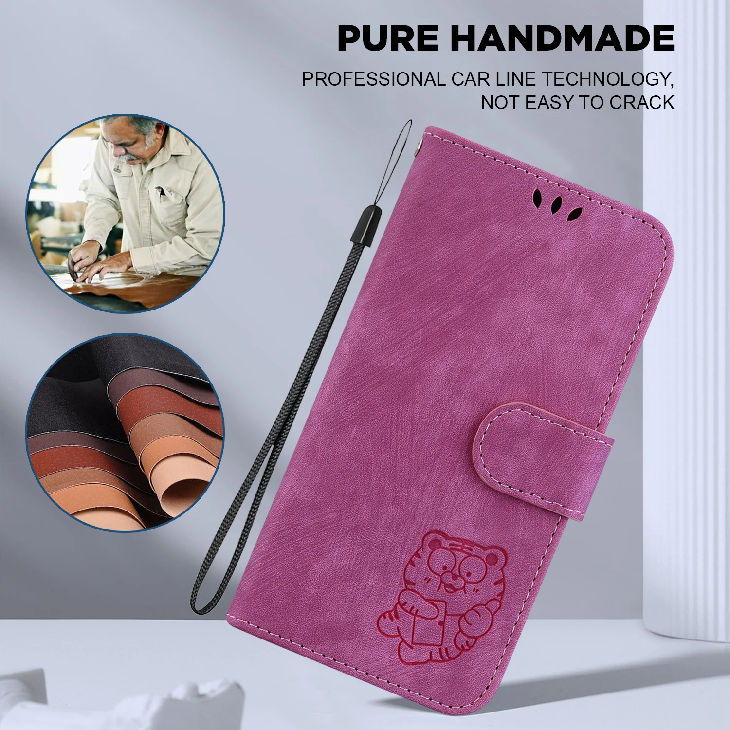 Magnetic Leather Wallet Phone Case - Premium Protective Cover
