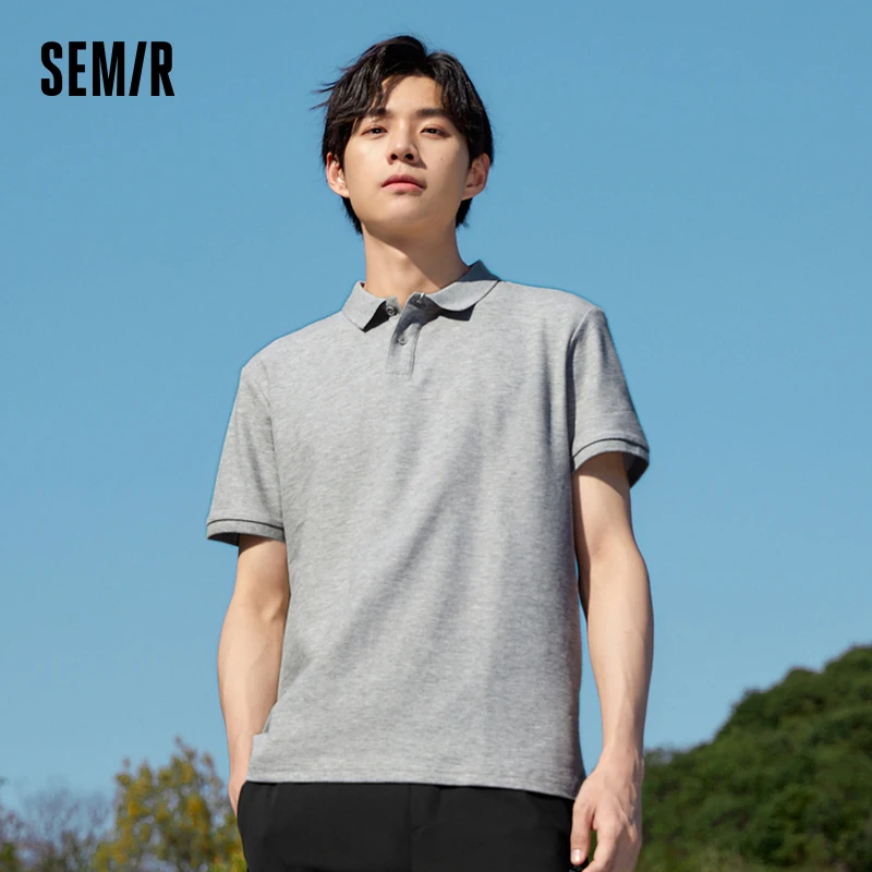

Semir Polo Shirt Men 2023 Summer New Comfortable Breathable Casual Short Sleeve Knit Top